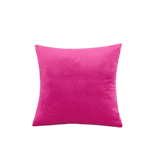 Housse de coussin 40x40 <br> Velours Rose Fushia