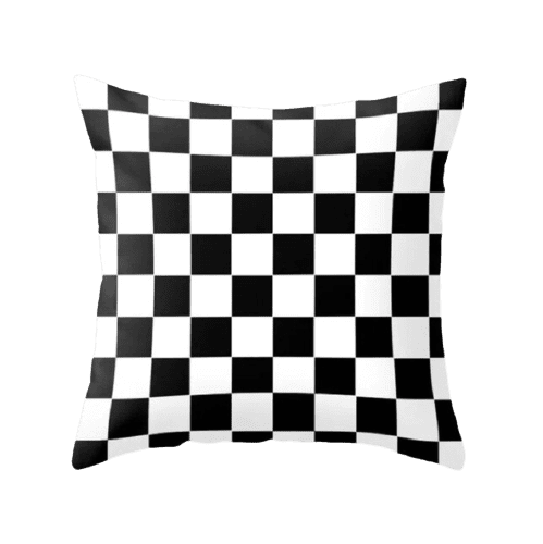 Housse de coussin 45x45 <br> Carré Noir et Blanc