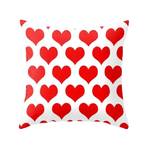 Housse de coussin 45x45 <br> Coeur