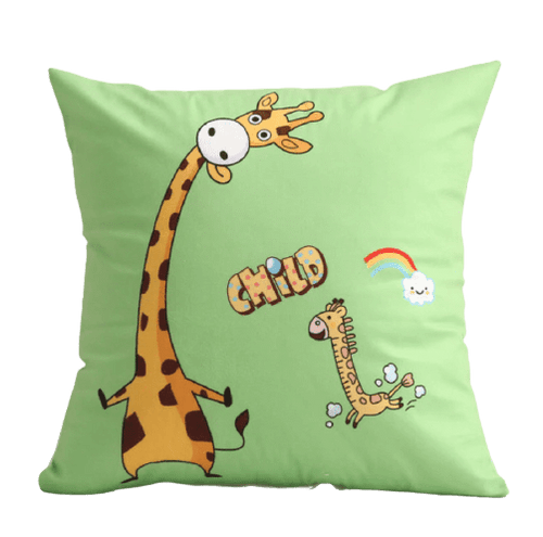 Housse de coussin 45x45 <br> Girafe