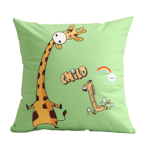 Housse de coussin 45x45 <br> Girafe
