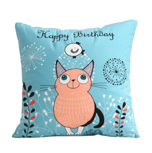 Housse de coussin 45x45 <br> Joyeux Anniversaire