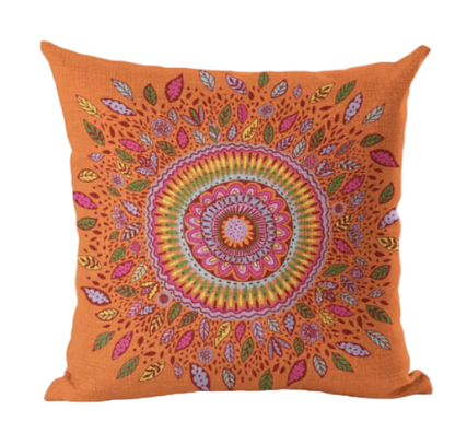 Housse de coussin 40x40 <br> Mandala Orange