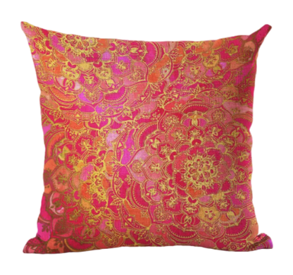 Housse de coussin 40x40 <br> Mandala Rose