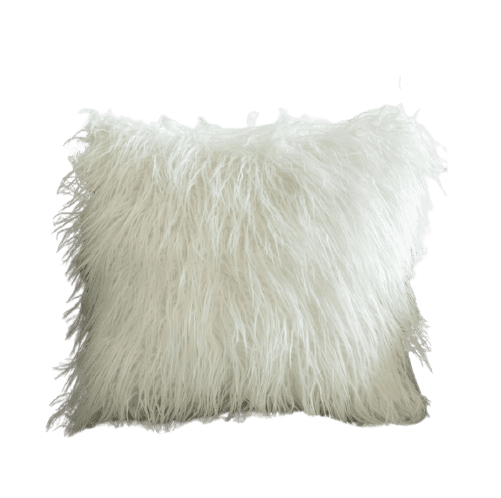Housse de coussin 45x45 <br> Polaire Blanc