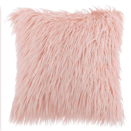 Housse de coussin 45x45 <br> Polaire Rose