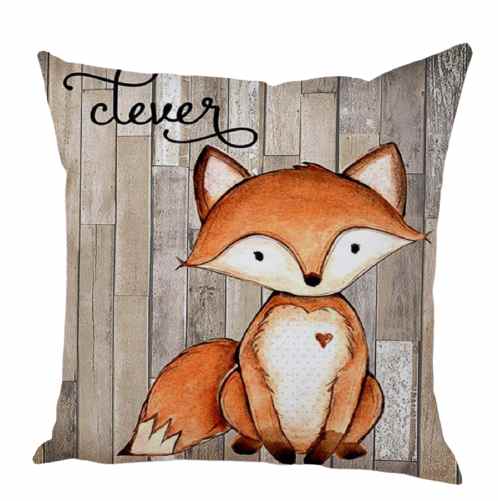 Housse de coussin 45x45 <br> Renard
