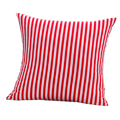 Housse de coussin 60x60 <br> Rouge et Blanc