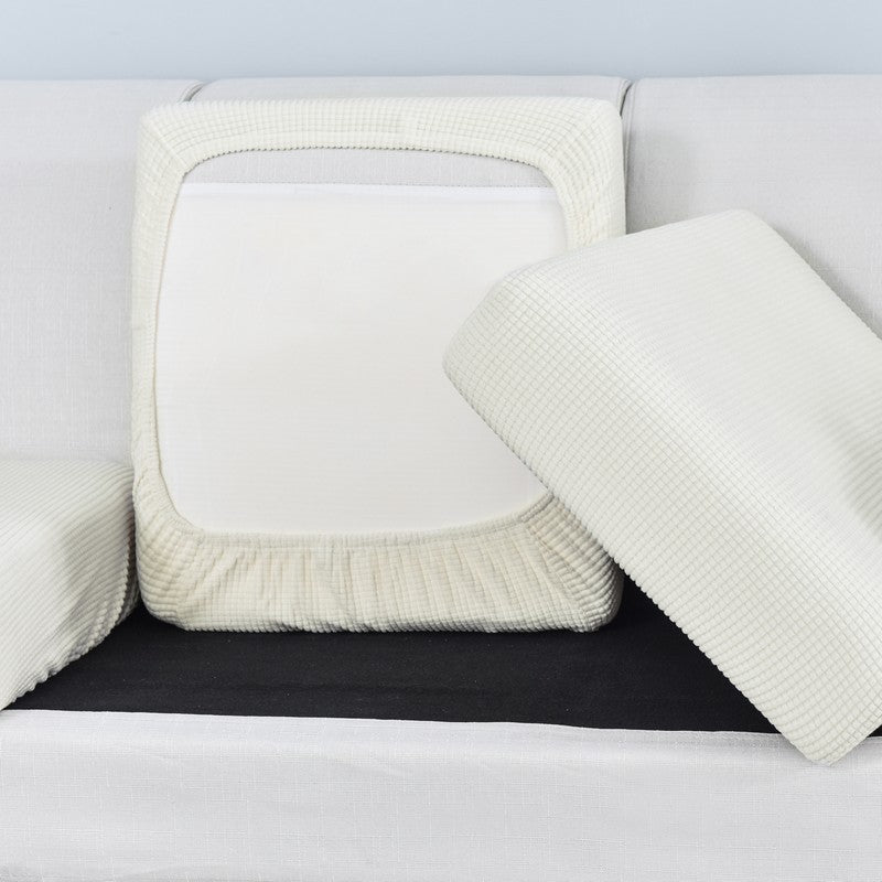 Housse de Coussin Canapé <br> Blanc