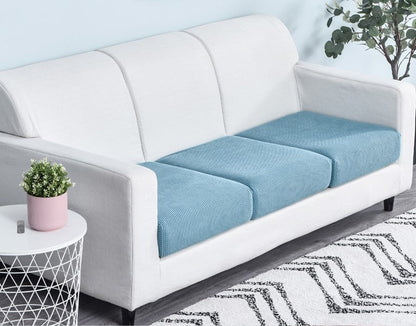 Housse de Coussin Canapé <br> Bleu Ciel