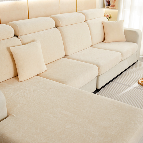 Housse de Coussin Canapé <br> Effet Velours