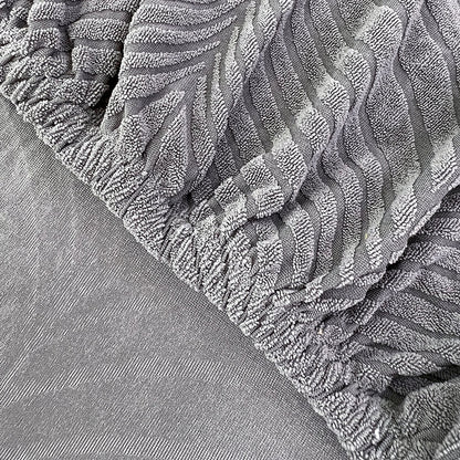 Housse de Coussin Canapé <br> Jacquard Antidérapante Gris