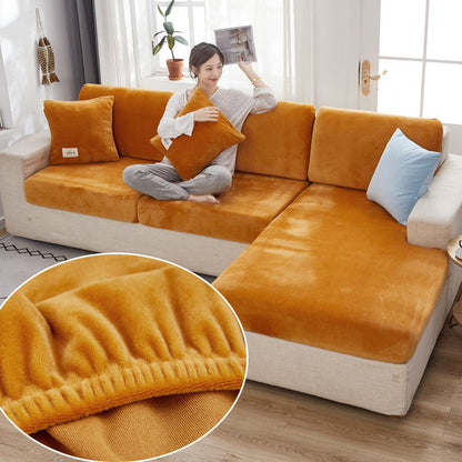 Housse de Coussin Canapé <br> Jaune Moutarde