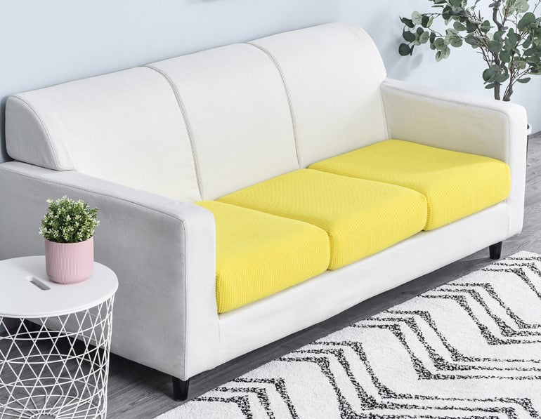 Housse de Coussin Canapé <br> Jaune