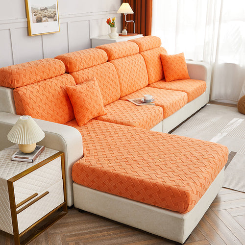 Housse de Coussin Canapé <br> Universelle Orange