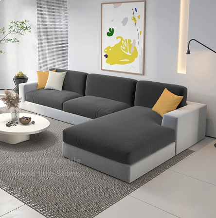 Housse de Coussin Canapé <br> Velours Gris Foncé