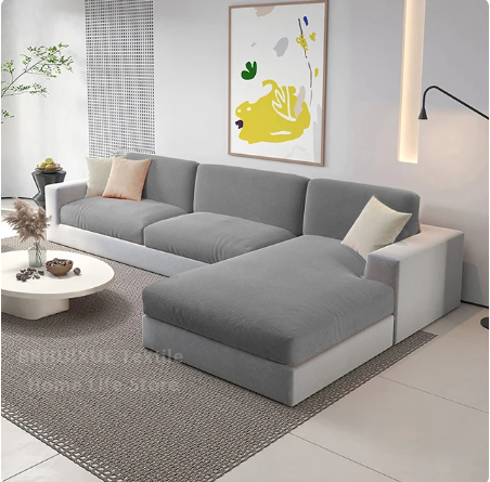 Housse de Coussin Canapé <br> Velours Grise