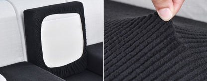 Housse de Coussin Canapé <br> Noir