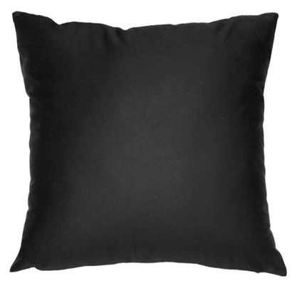 Housse de coussin 60x60 <br> Coton Noir