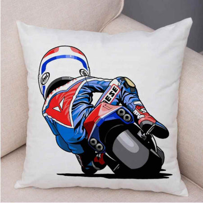 Housse de coussin <br> Motard