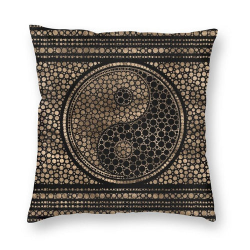 Housse de coussin <br> Yin Yang