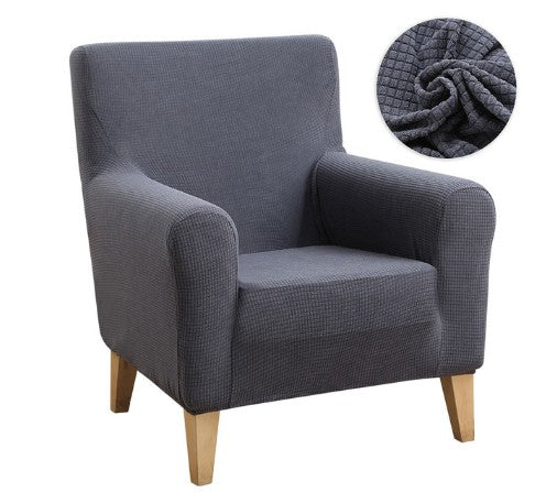 Housse fauteuil <br> Antidérapante Gris Bleu