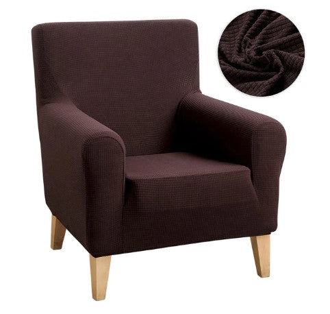 Housse fauteuil <br> Antidérapante Marron