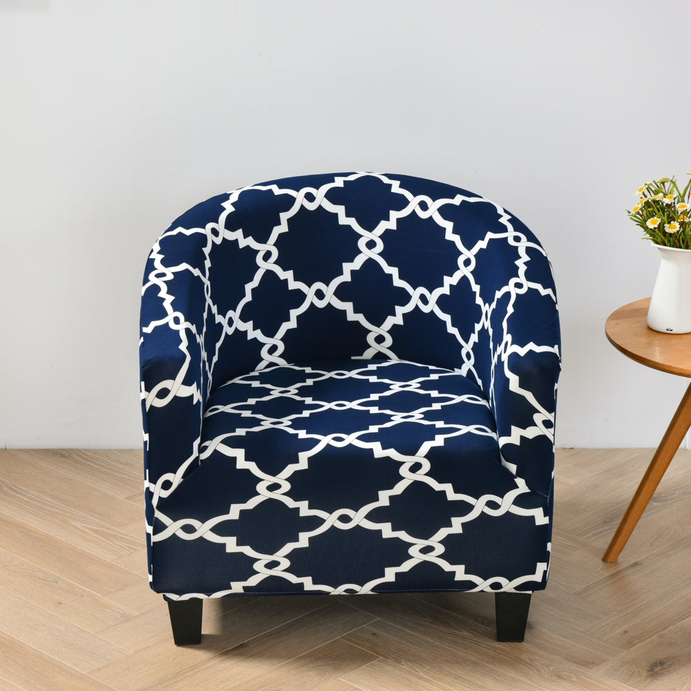 Housse fauteuil Cabriolet <br> Extensible Bleu Marine
