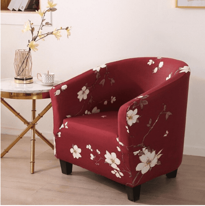 Housse fauteuil Cabriolet <br> Fleurie Rouge