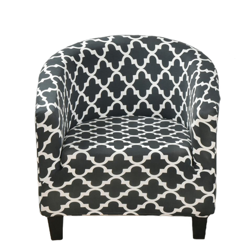 Housse fauteuil Cabriolet <br> Géométrique Grise