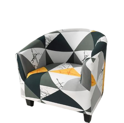 Housse fauteuil Cabriolet <br> Géométrique Marbrée