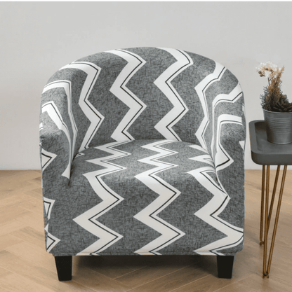 Housse fauteuil Cabriolet <br> Gris et Blanc