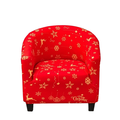 Housse fauteuil Cabriolet <br> Merry Christmas Doré
