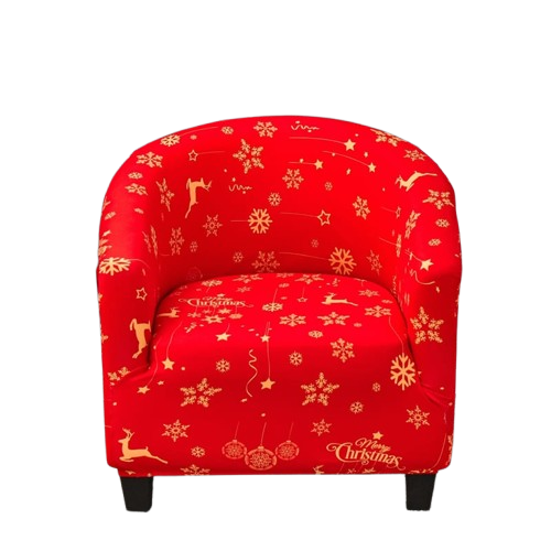 Housse fauteuil Cabriolet <br> Merry Christmas Doré