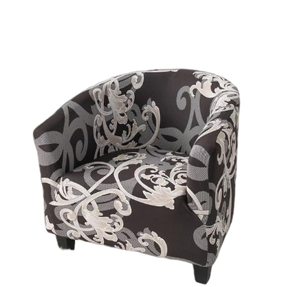 Housse fauteuil Cabriolet <br> Moderne Marron et Gris