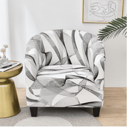Housse fauteuil Cabriolet <br> Moderne Noir et Blanc