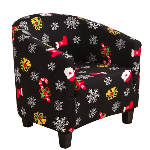 Housse fauteuil Cabriolet <br> Noël Noir