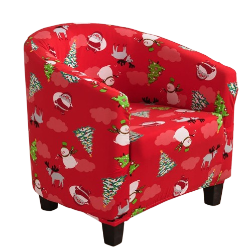 Housse fauteuil Cabriolet <br> Noël Rouge