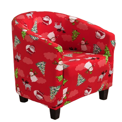Housse fauteuil Cabriolet <br> Noël Rouge