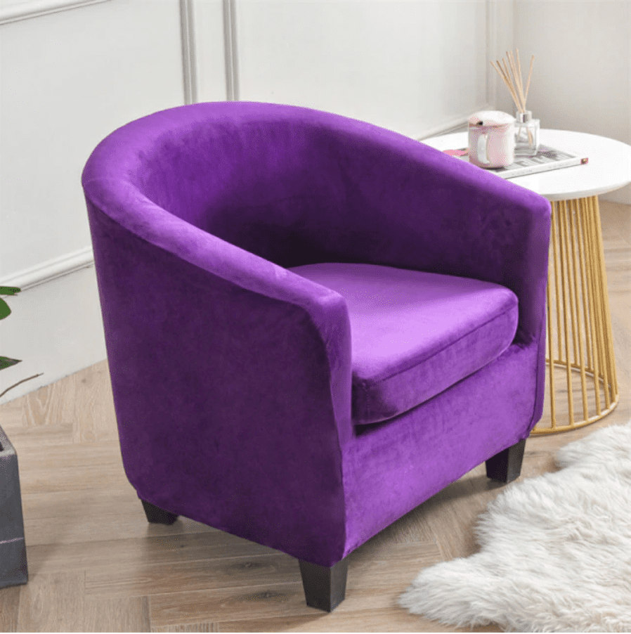 Housse fauteuil Cabriolet <br> Velours Violet