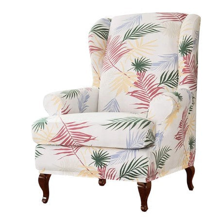 Housse fauteuil Crapaud <br>Tropicale Blanche
