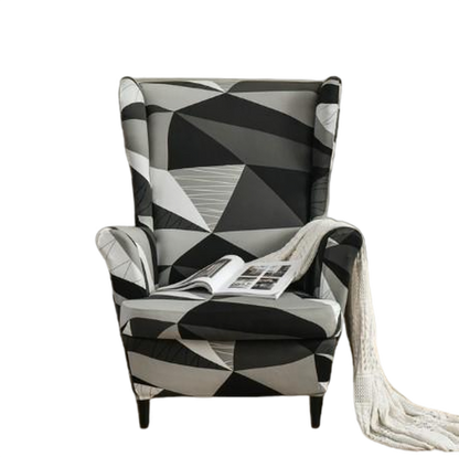 Housse fauteuil <br> Extensible Géométrique