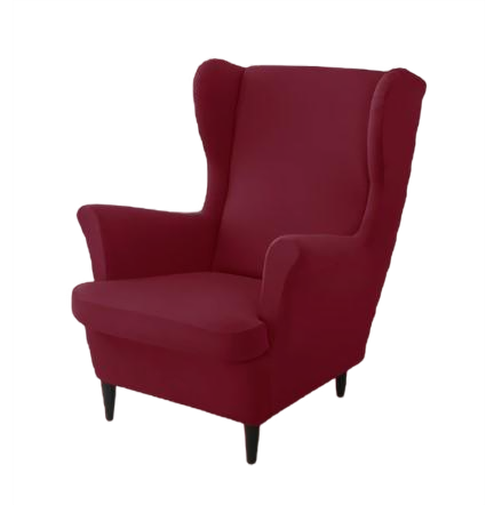 Housse fauteuil <br> Extensible Grenat