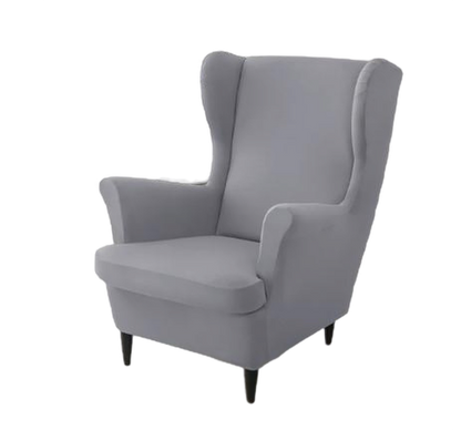 Housse fauteuil <br> Extensible Gris Clair