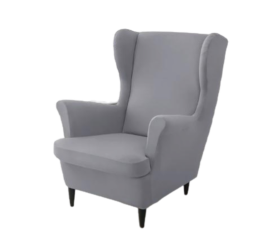 Housse fauteuil <br> Extensible Gris Clair