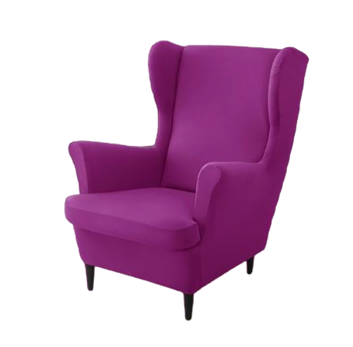 Housse fauteuil <br> Extensible Lilas