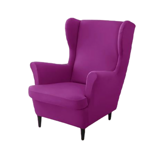 Housse fauteuil <br> Extensible Lilas