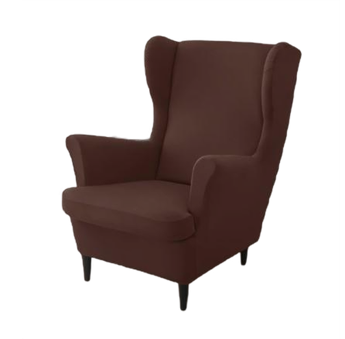 Housse fauteuil <br> Extensible Marron