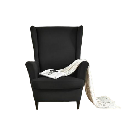 Housse fauteuil <br> Extensible Noire