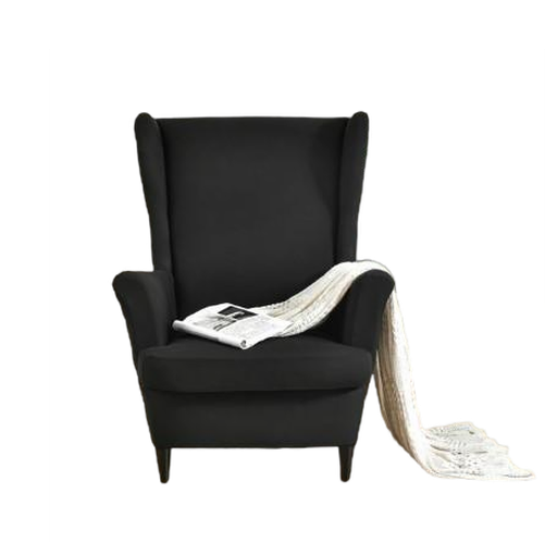 Housse fauteuil <br> Extensible Noire